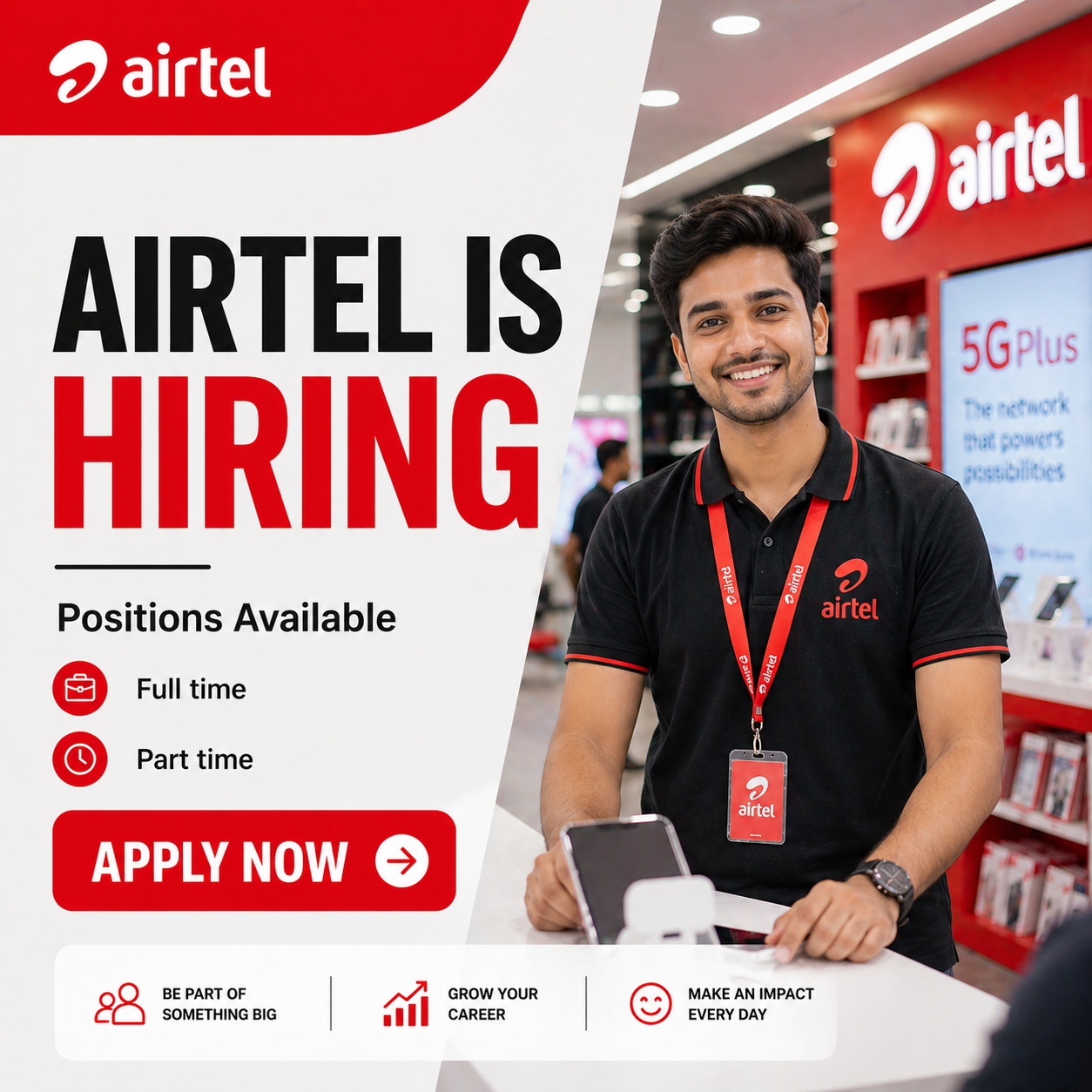 A New Job India Facebook ad