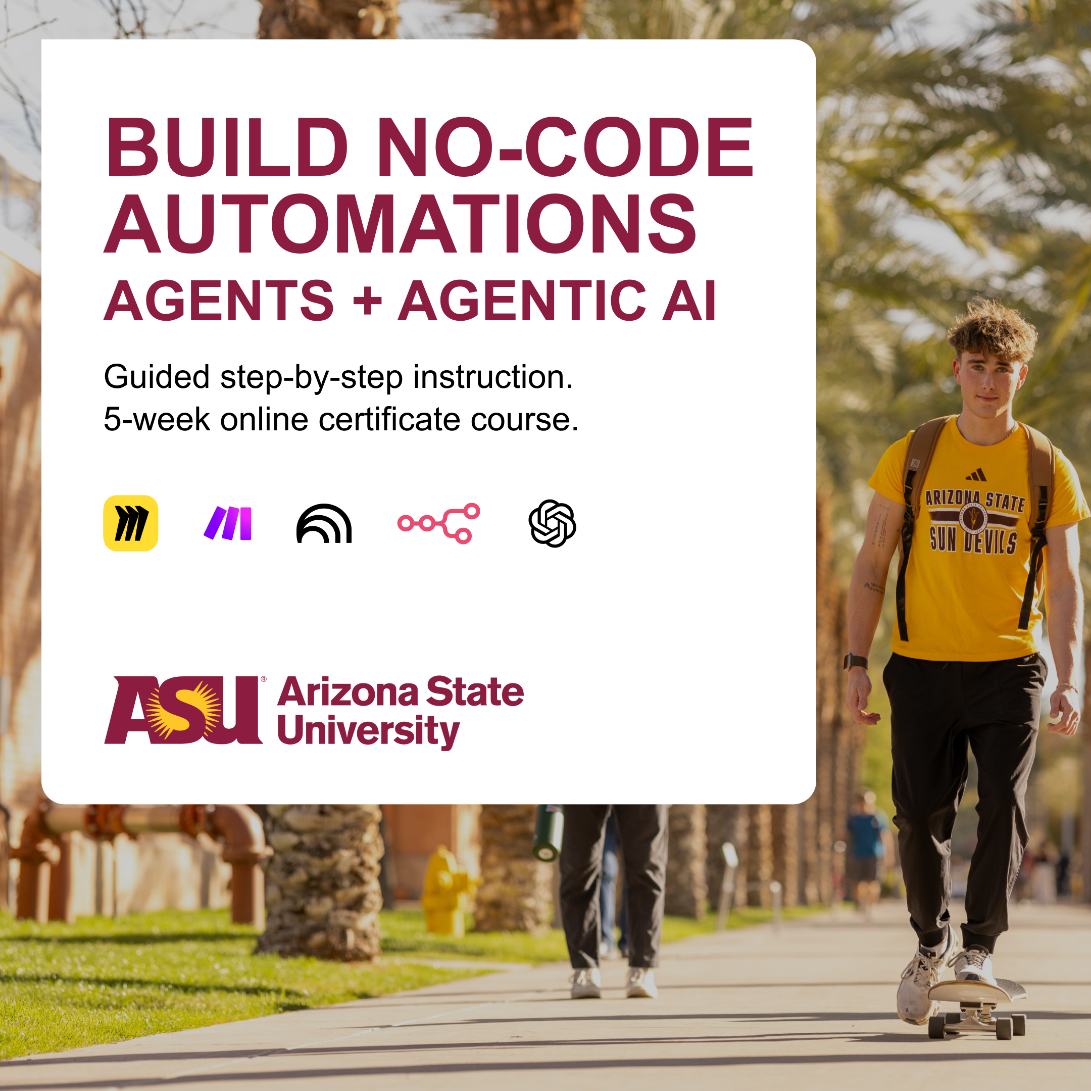 Arizona State University in collaboration with Ziplines Education Facebook ad