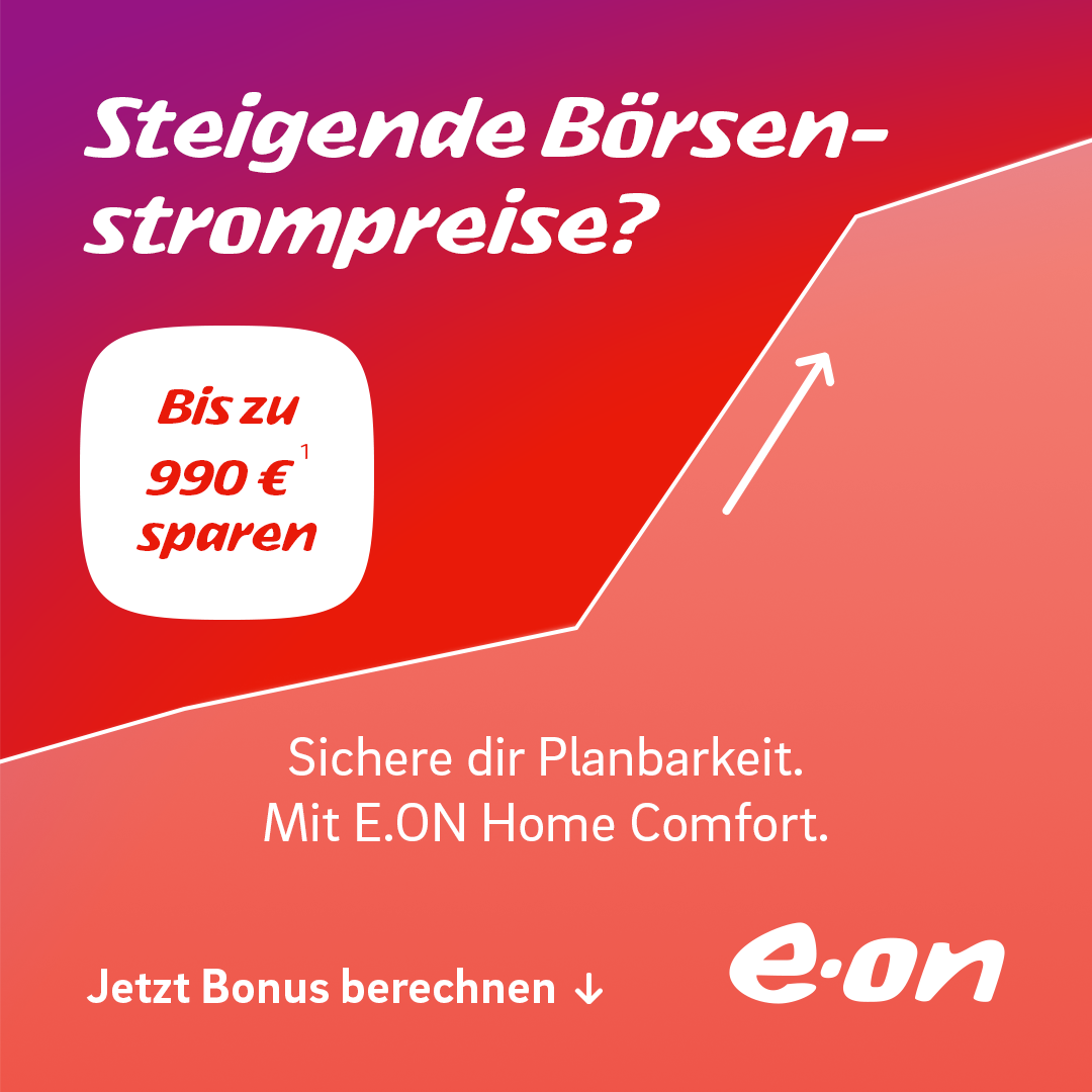 e.on Facebook ad: Bonus sichern. Risiko stoppen.