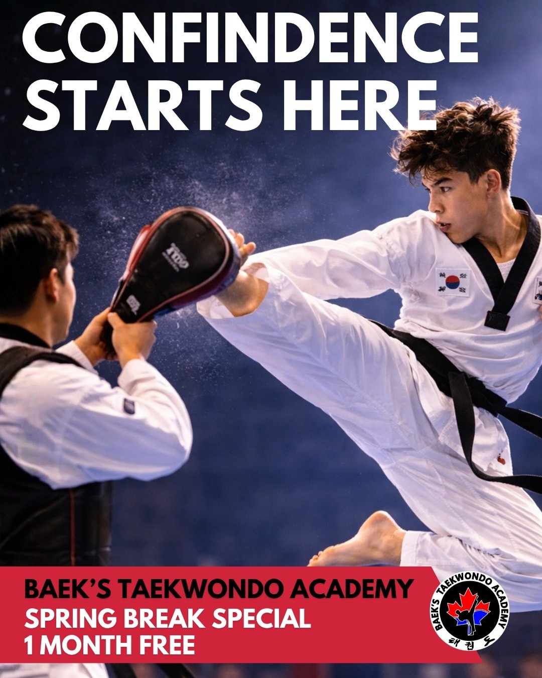 Baek's Tae Kwon Do Academy Facebook ad: Register, Baek's Tae Kwon Do Academy