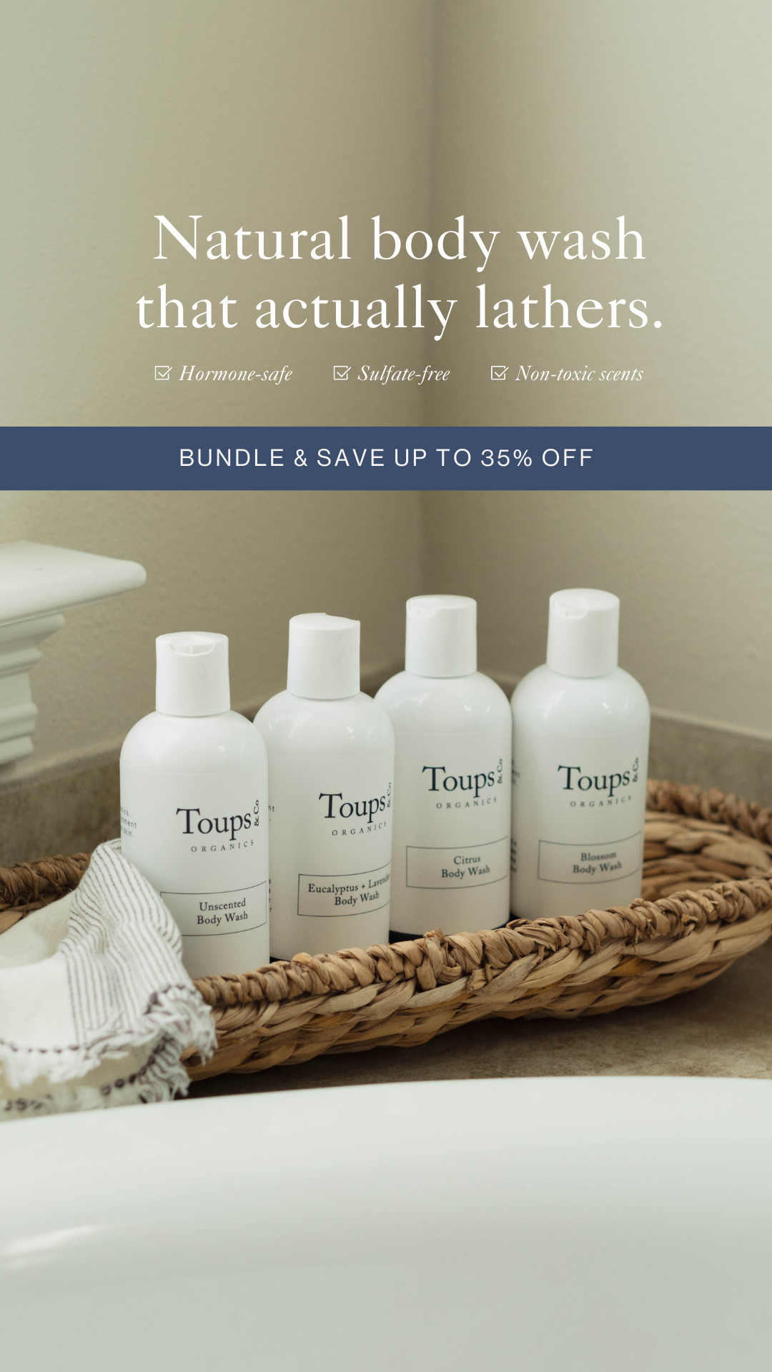 Toups and Co Organics Facebook ad