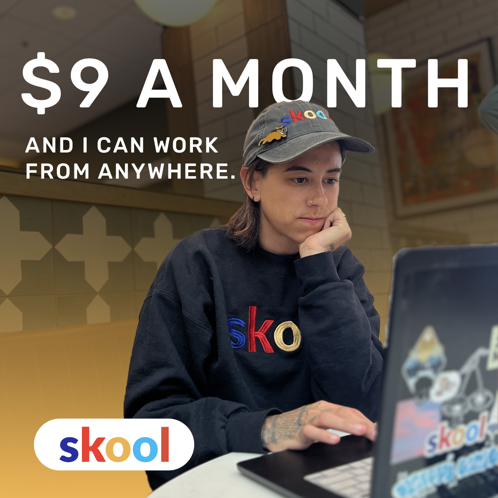 Skool Facebook ad