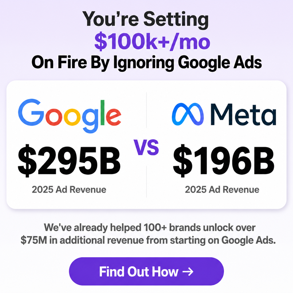 Kraken Digital Facebook ad: +$50k/mo from Google in 60 days. Or we work free.