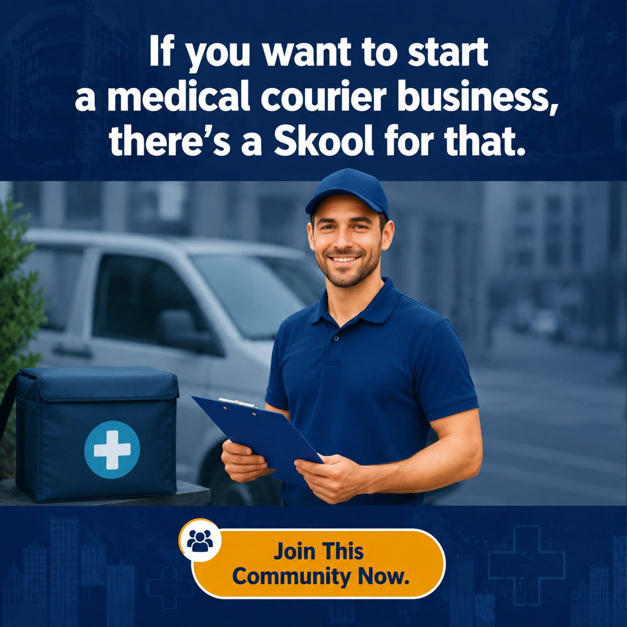 Skool Facebook ad