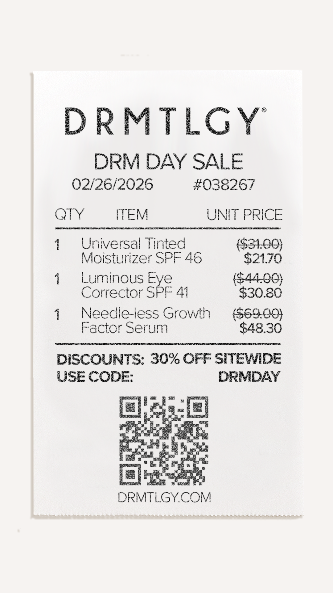 DRMTLGY Facebook ad