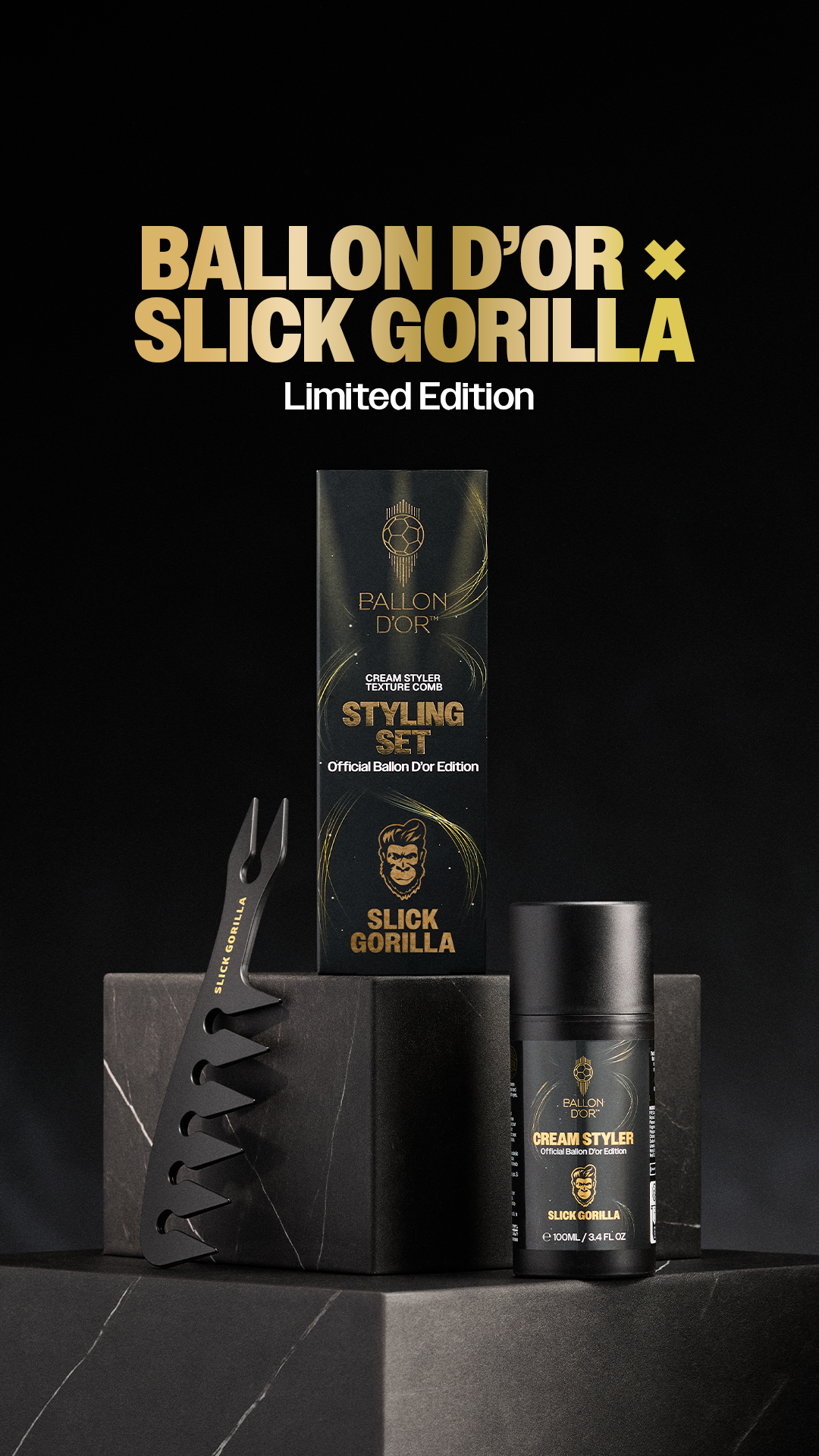 Slick Gorilla Facebook ad: Slick Gorilla x Ballon d'Or
