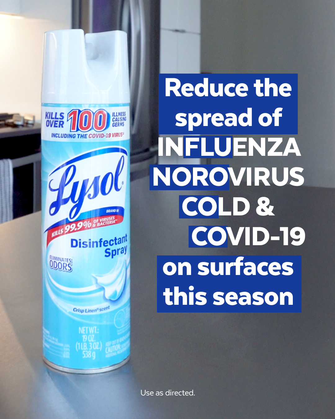 Lysol US Facebook ad