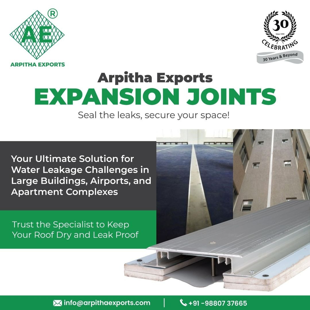 Arpitha Exports Facebook ad: Reliable Expansion Joints for Leak-Proof Protection