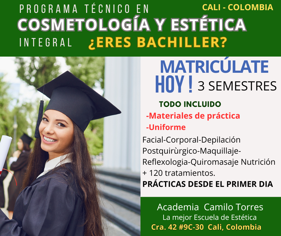 Academia de Estetica Camilo Torres Facebook ad: Estetica y Cosmetologia