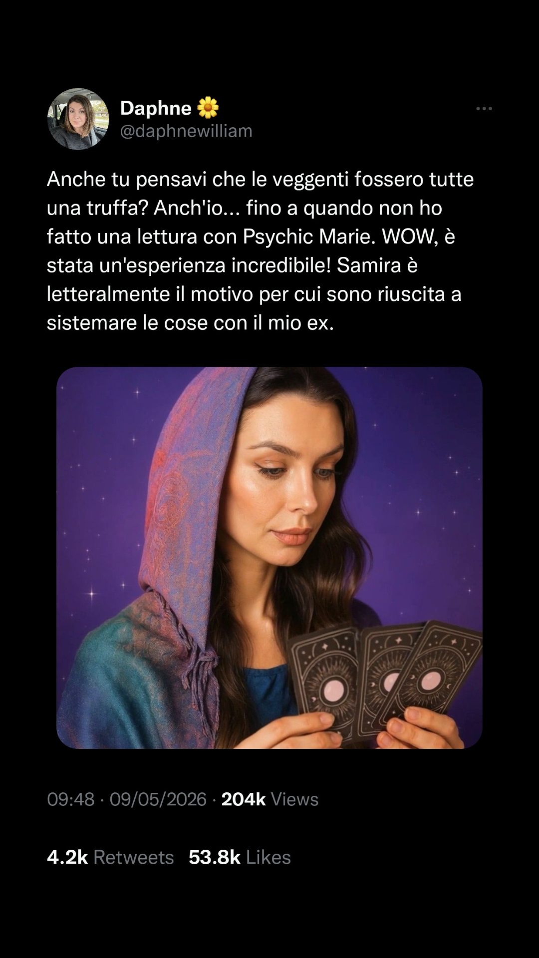 Try Psychic Marie Facebook ad