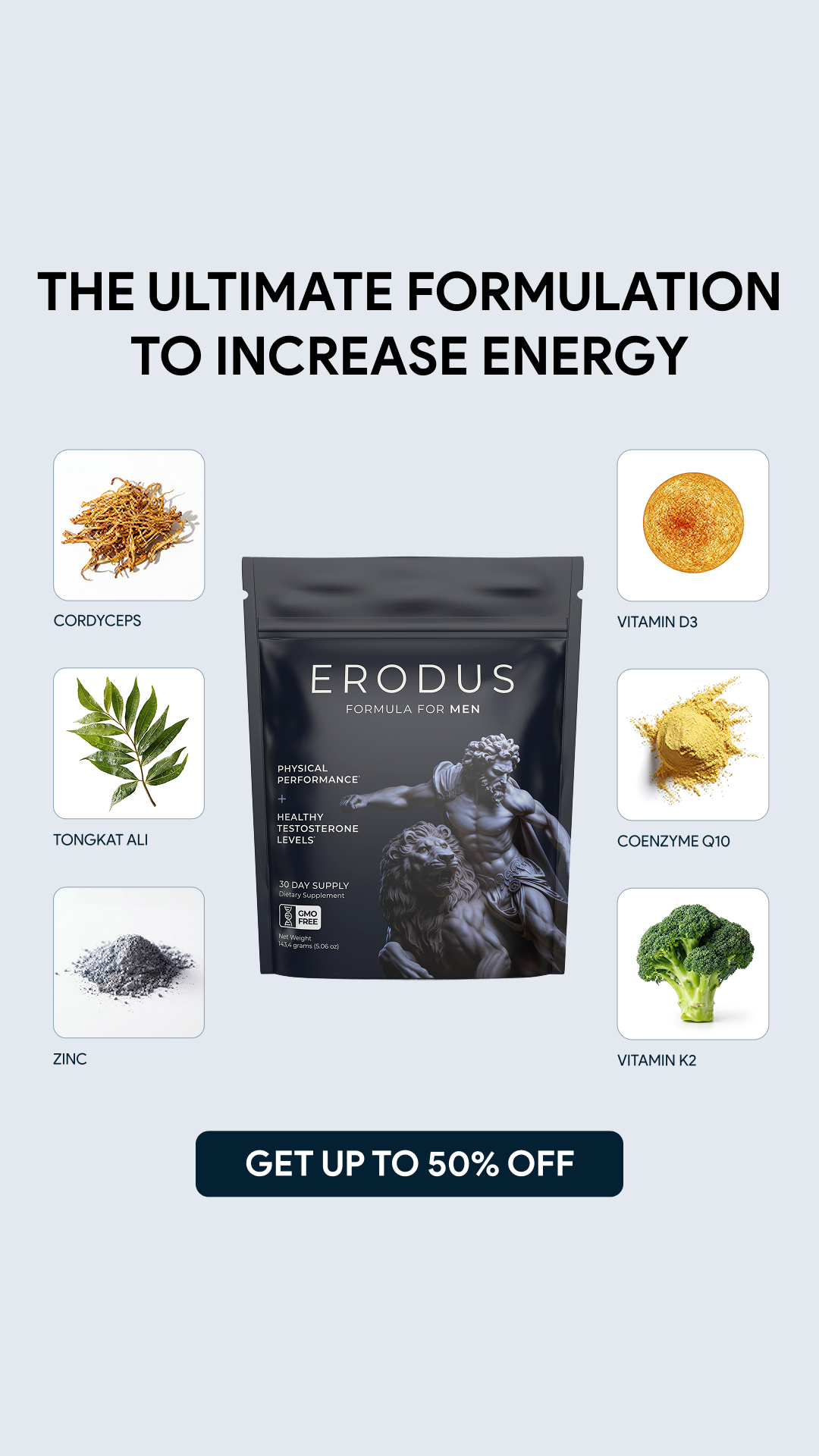 Erodus Formula For Men Facebook ad