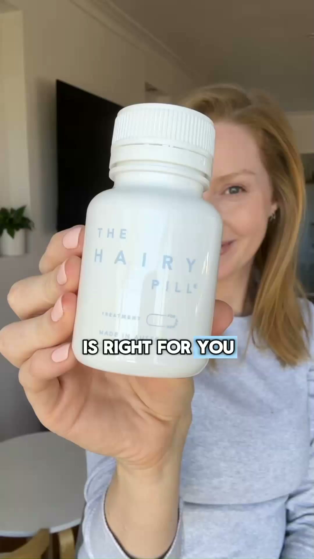 The Hairy Pill Facebook ad: Get in touch today!