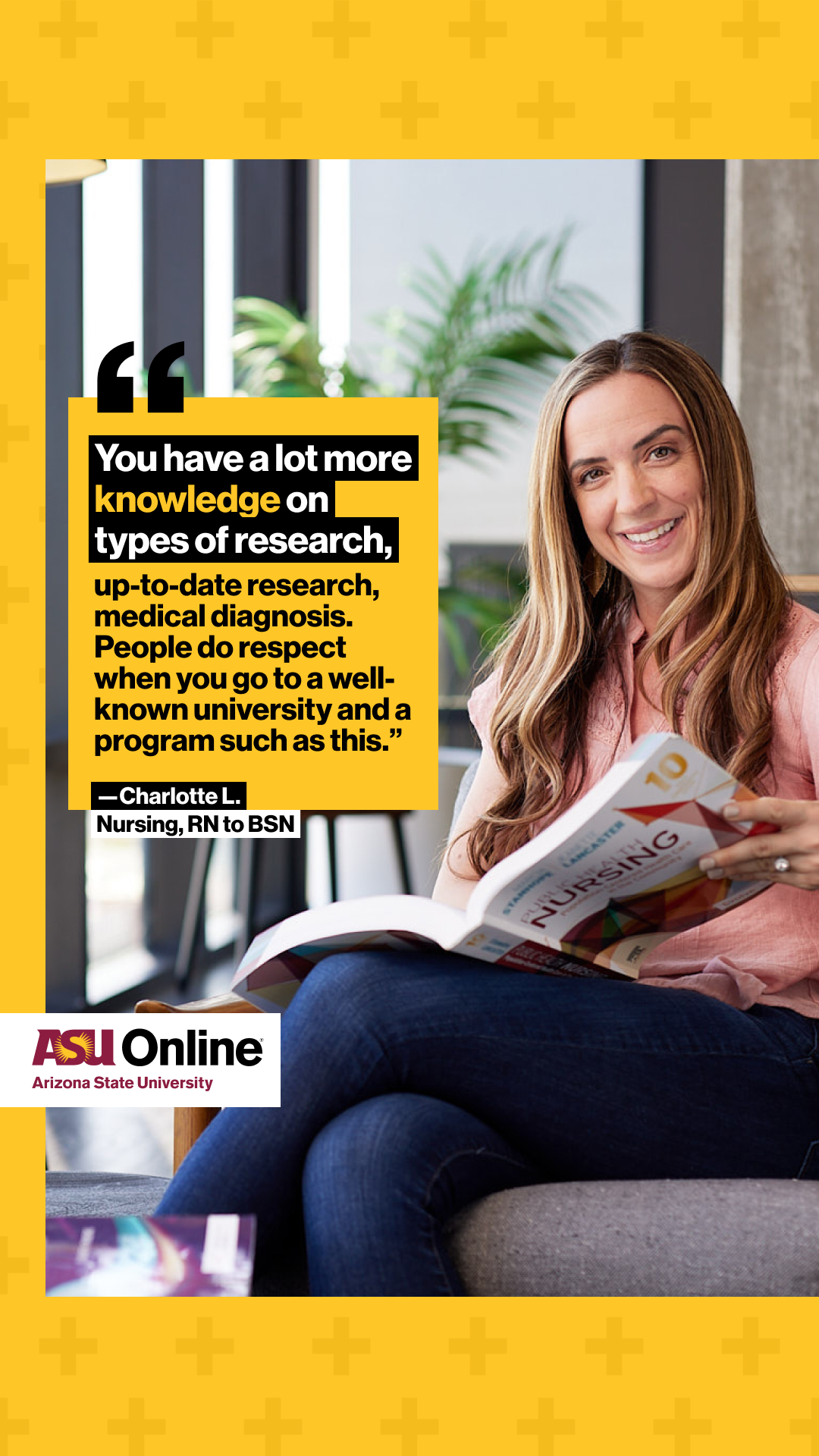 ASU Online Facebook ad