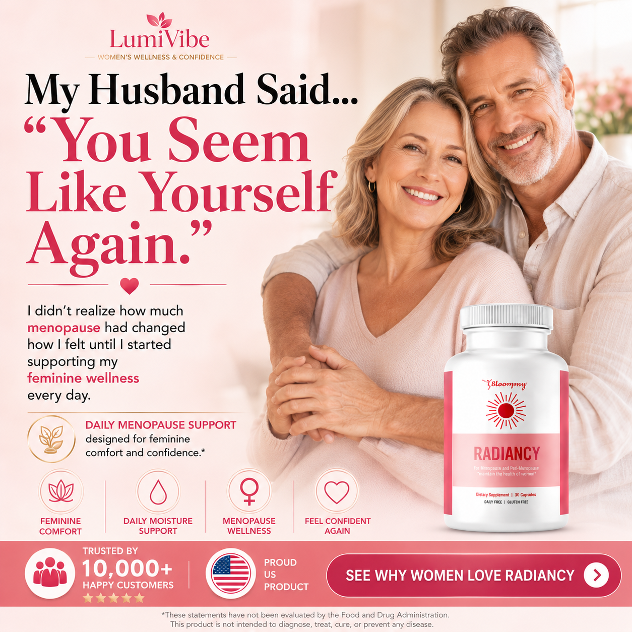 LumiVibe - Women's Wellness Facebook ad: Radiancy Vaginal Probiotics