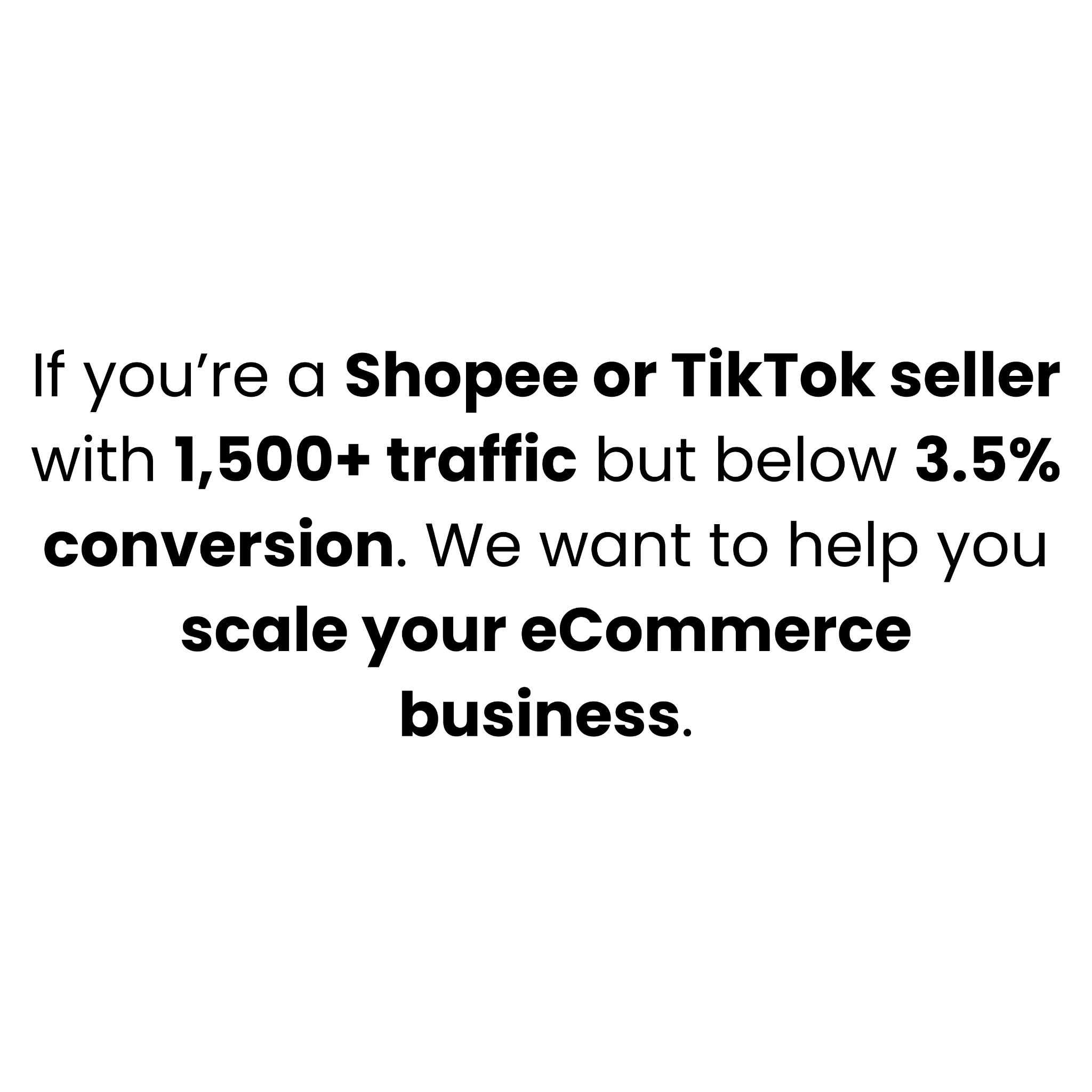 ECOM Accelerator Facebook ad