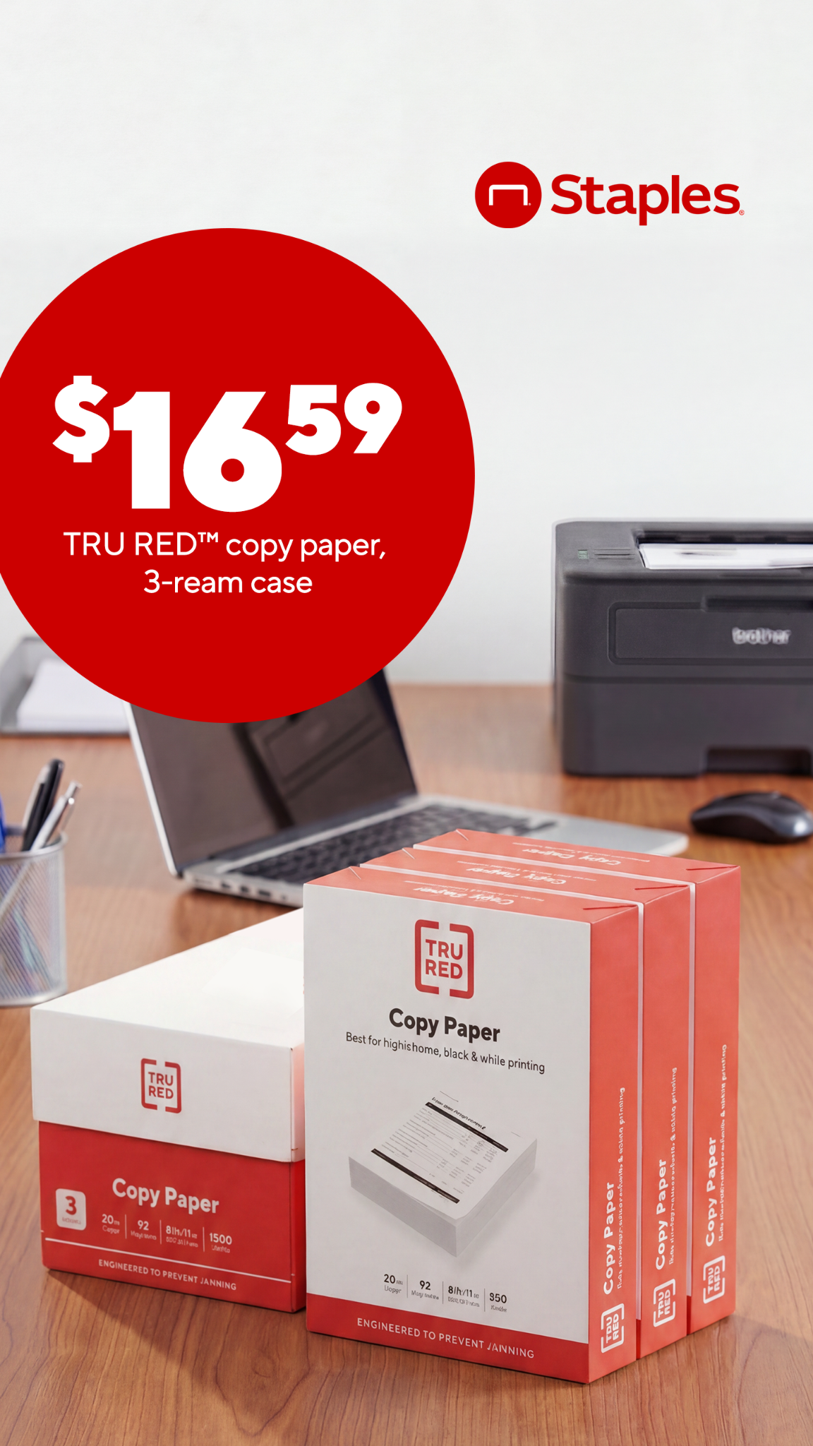 Staples Facebook ad