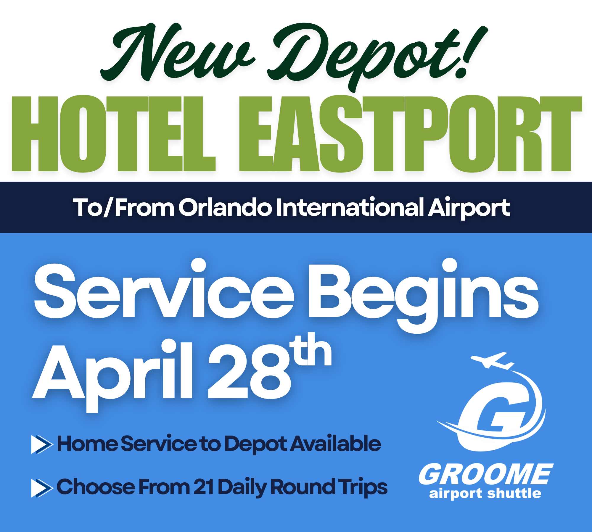 Groome Transportation Facebook ad
