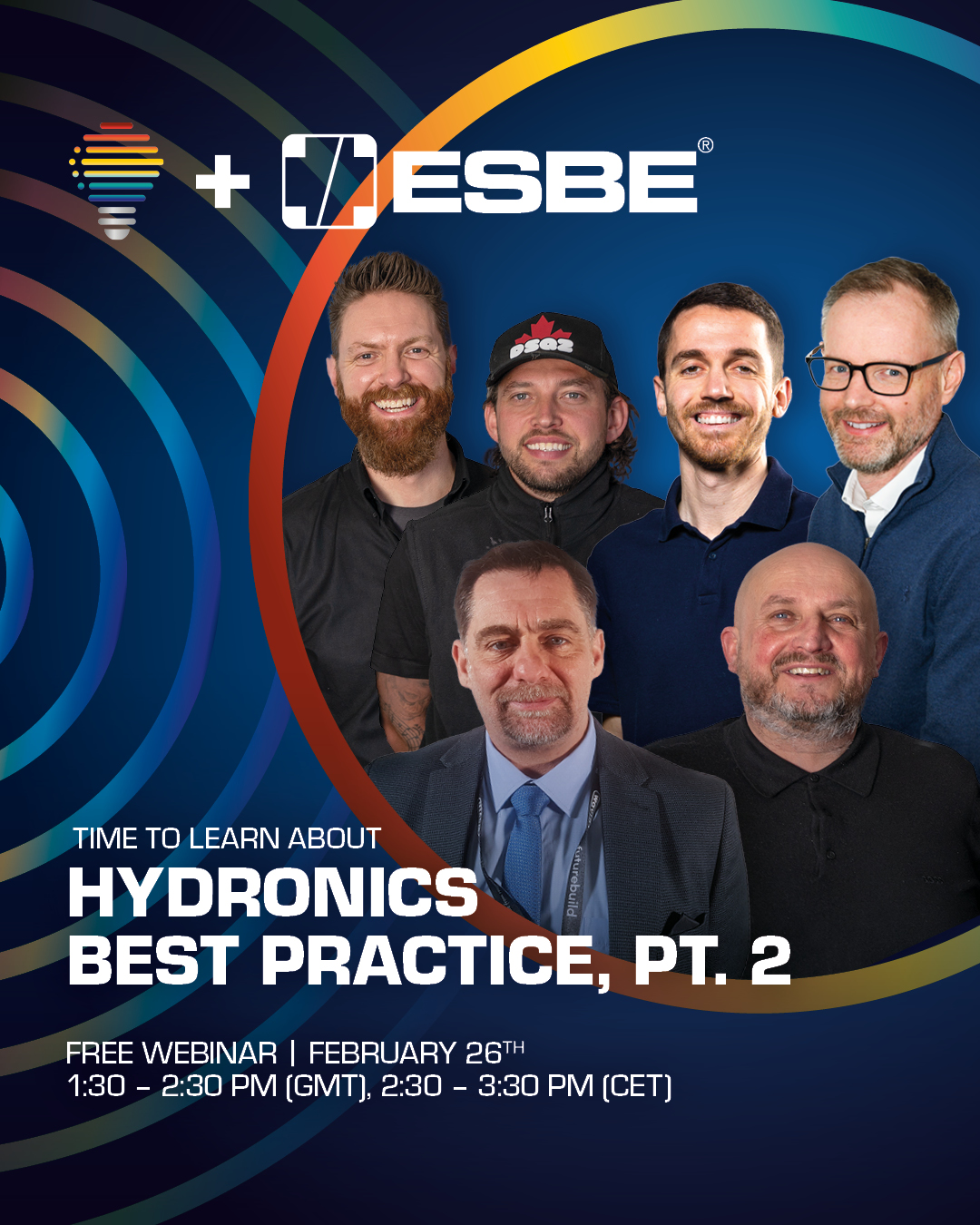 ESBE Ltd Facebook ad: Welcome! You are invited to join a meeting: Heat Pump…