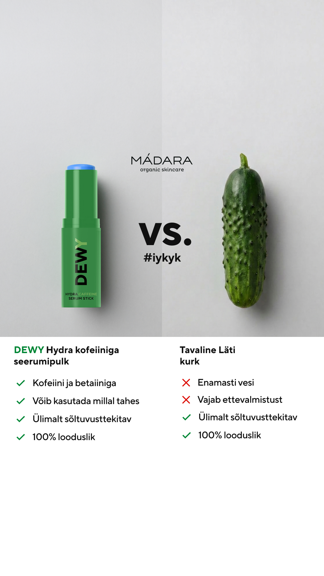 Mádara Organic Skincare Facebook ad