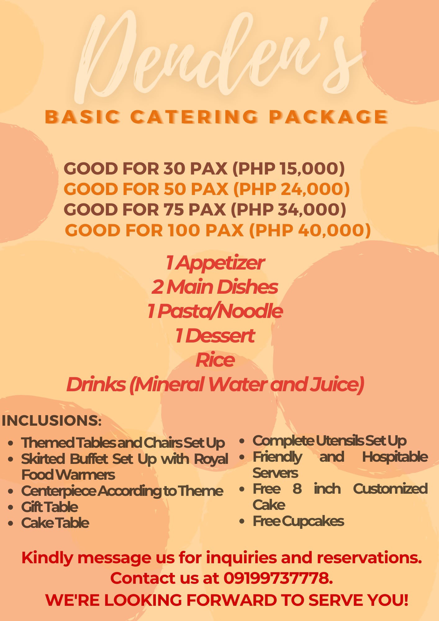 Denden's Homemade Products and Catering Services Cavite Facebook ad: This 2026, we are so excited to celebrate…