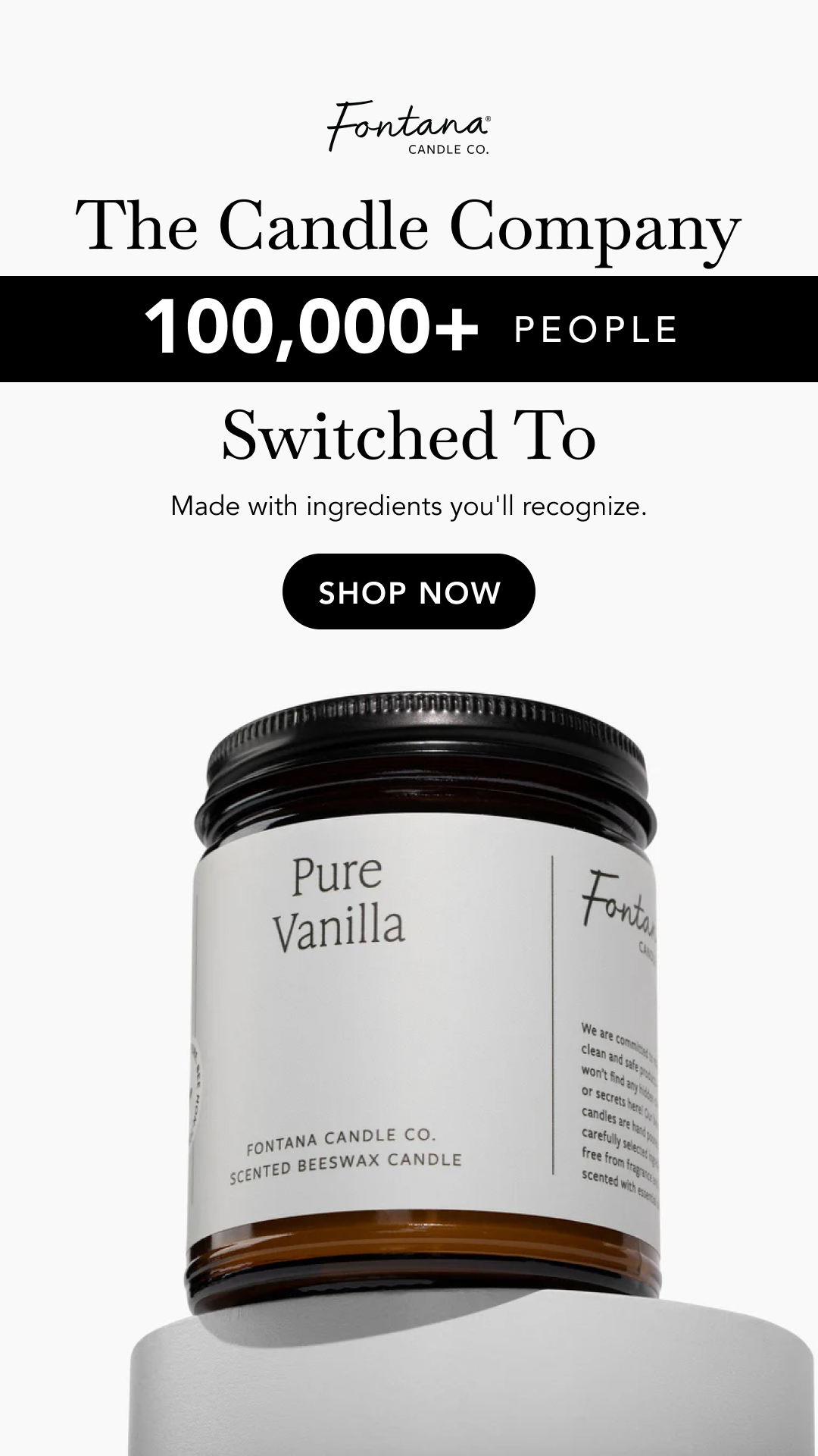 Fontana Candle Company Facebook ad