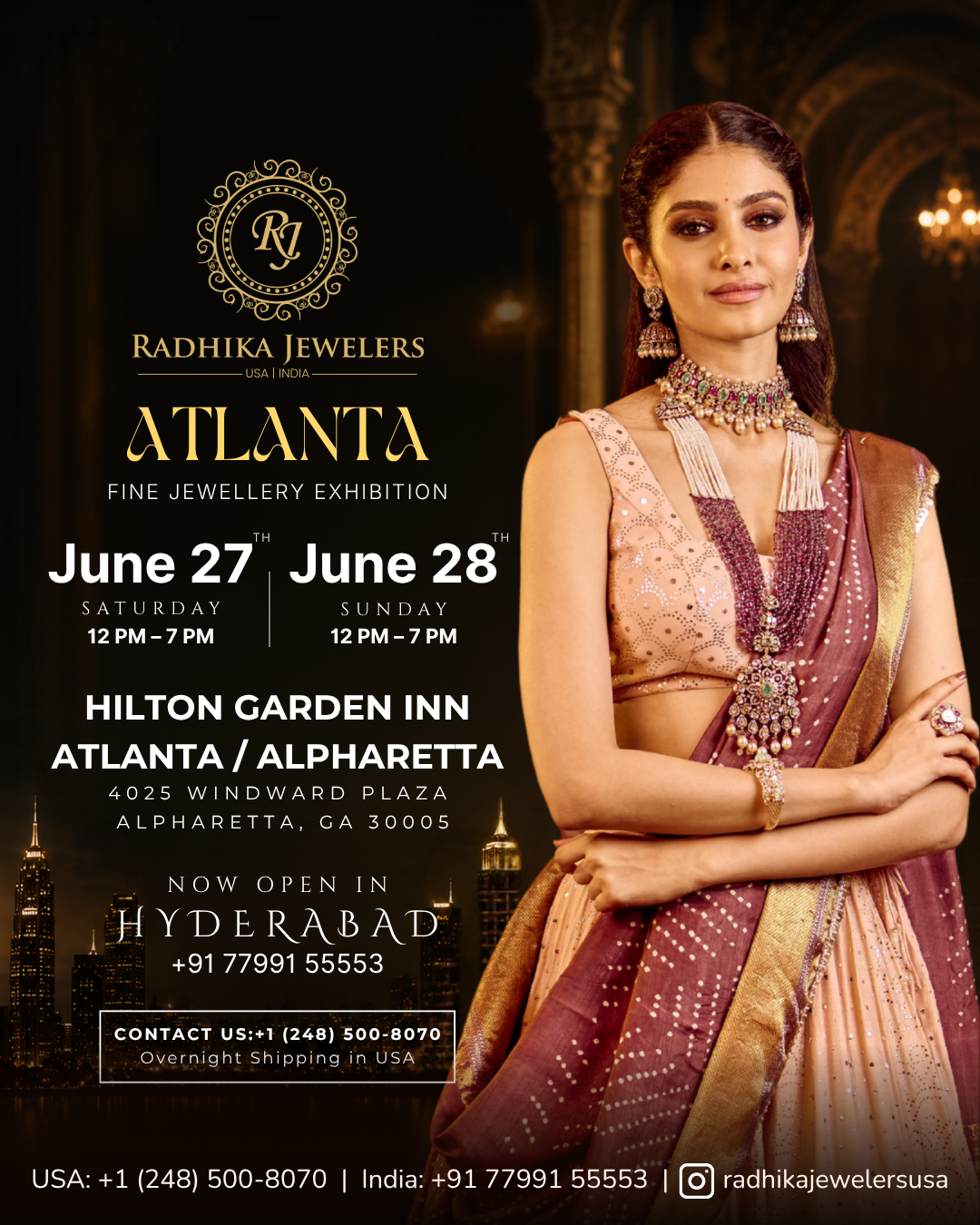 Radhika Jewelers Facebook ad: 18K/22K Designer Indian Jewelry Show - GA