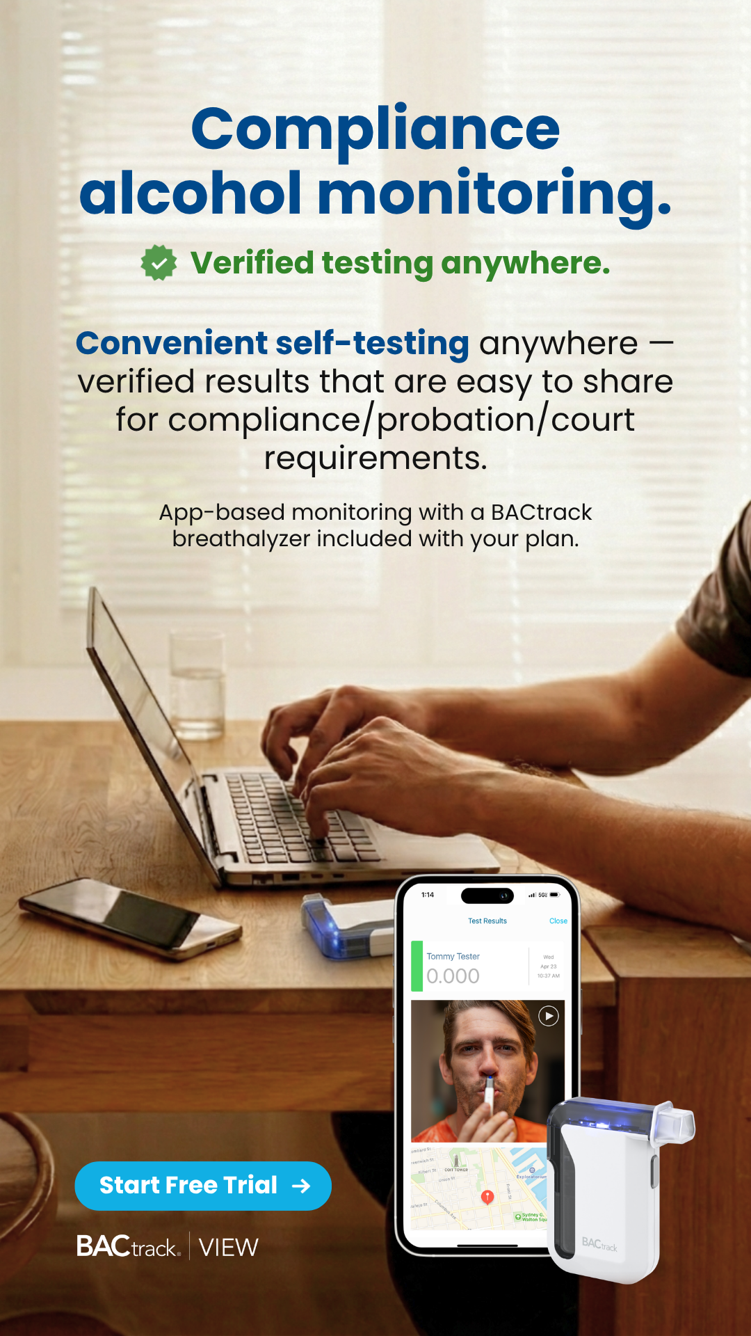 BACtrack View Facebook ad