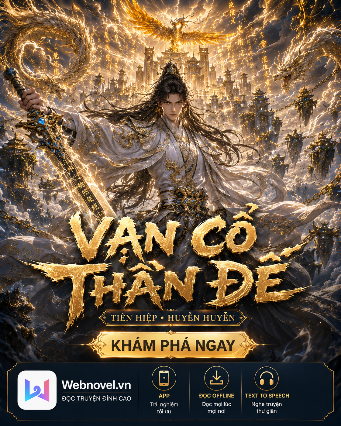 Webnovel.vn Facebook ad: Vạn Cổ Thần Đế - Đọc Ngay