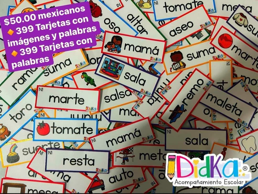 Didka - Acompañamiento Escolar Facebook ad: Tarjetitas - Palabras completas