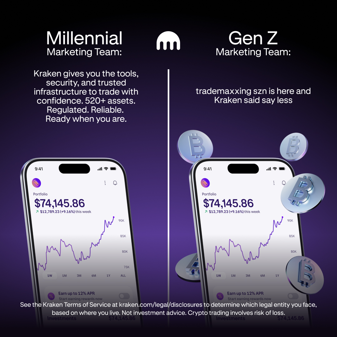 Kraken Digital Asset Exchange Facebook ad