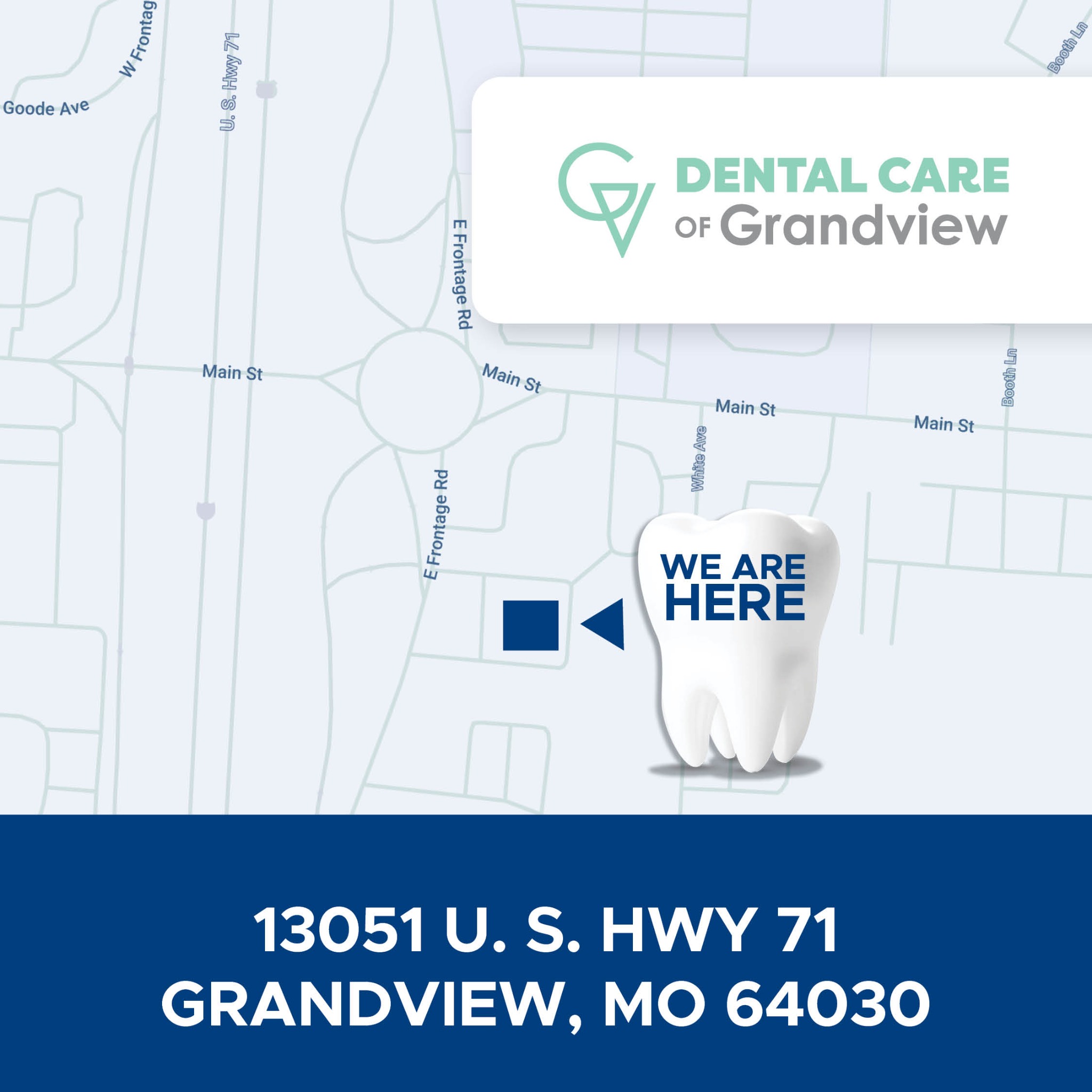 Dental Care of Grandview Facebook ad: Schedule a Cleaning Today!