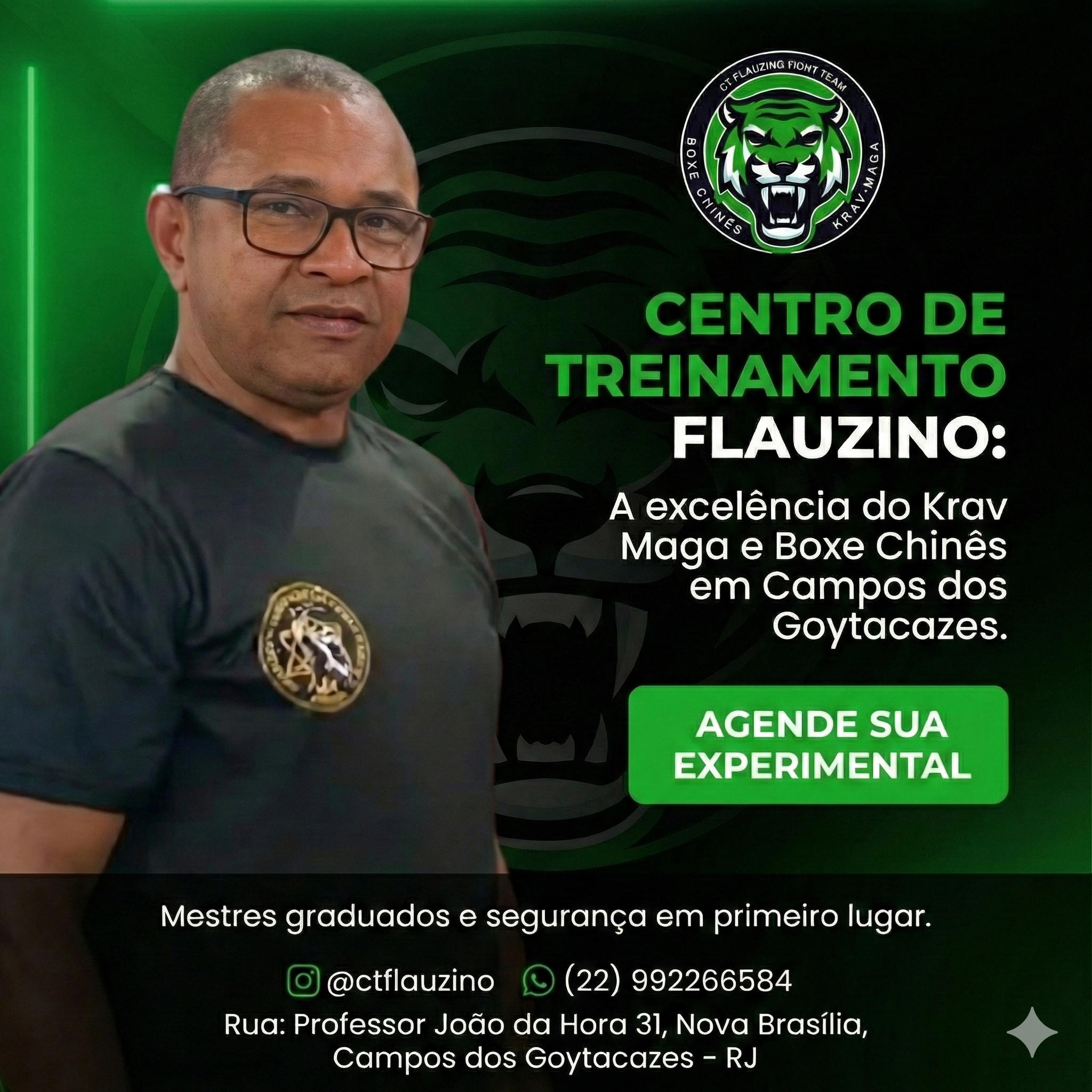 CT Flauzino Fight Team Facebook ad: Agende sua Aula Experimental