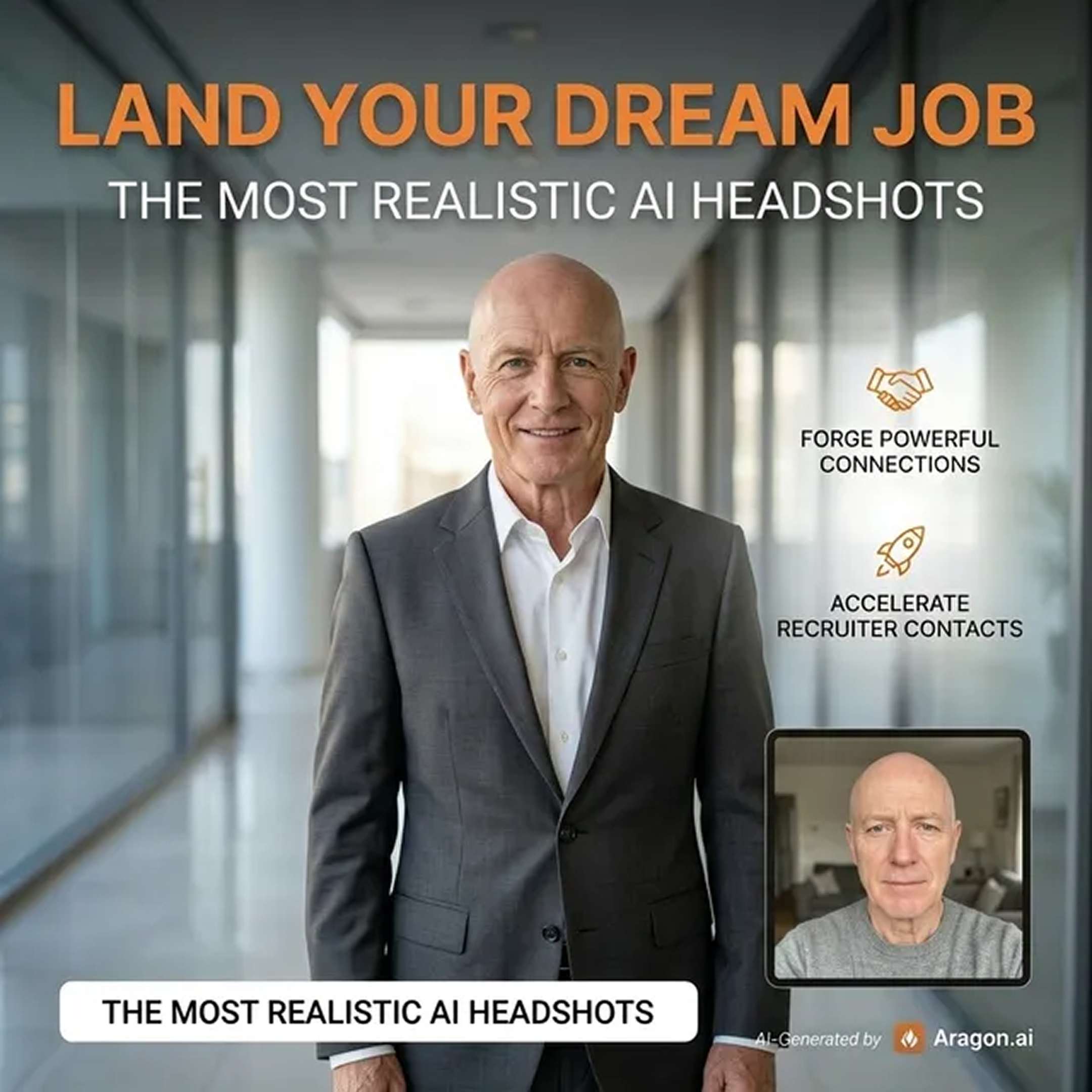 Aragon.ai Facebook ad: The World's #1 AI Headshot Generator