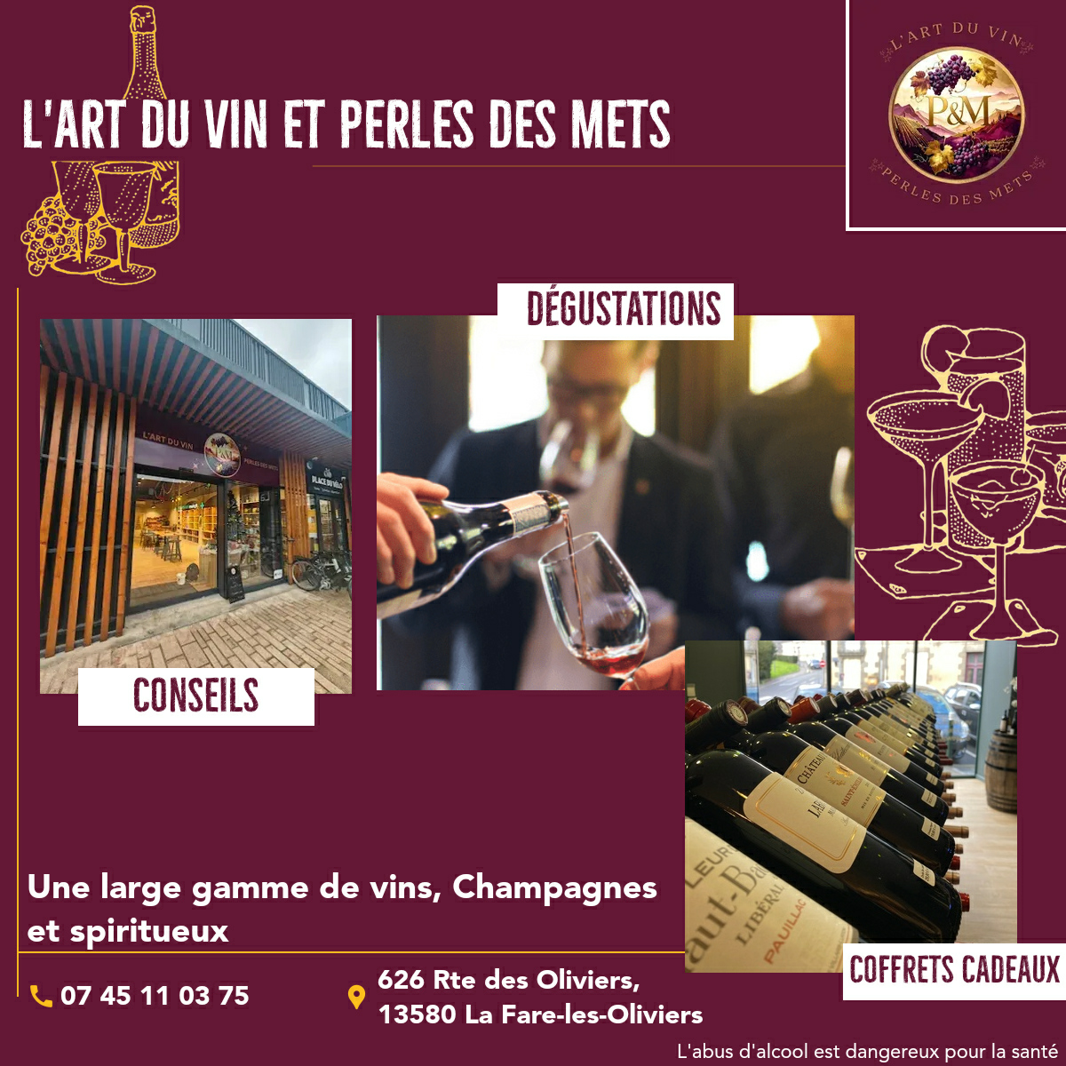 Cavistes Facebook ad: L'art Du Vin *** Perles Des Mets La Fare les Oliviers…