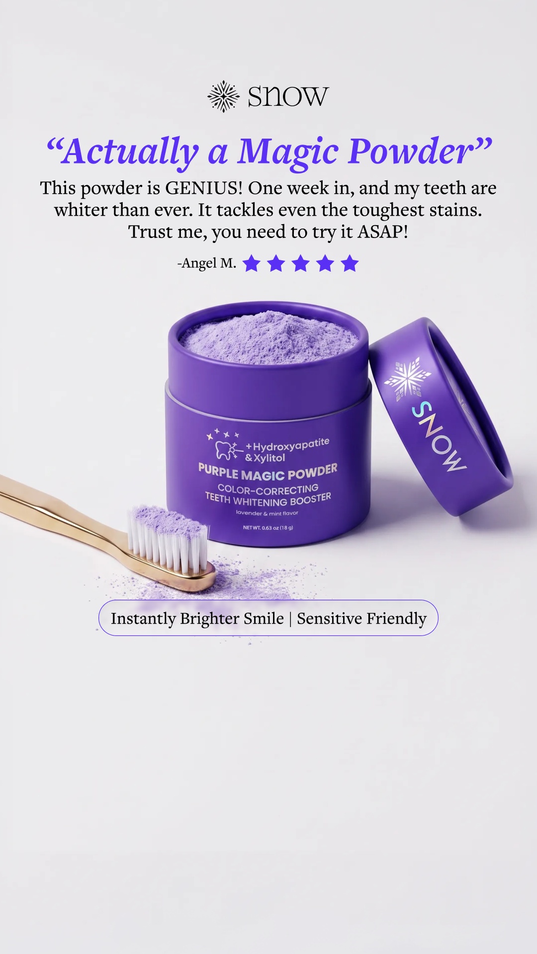 SNOW Teeth Whitening Facebook ad