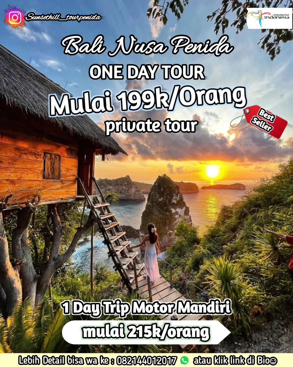 Nusa Penida Tour and Travel Facebook ad: ONE DAY TRIP PENIDA