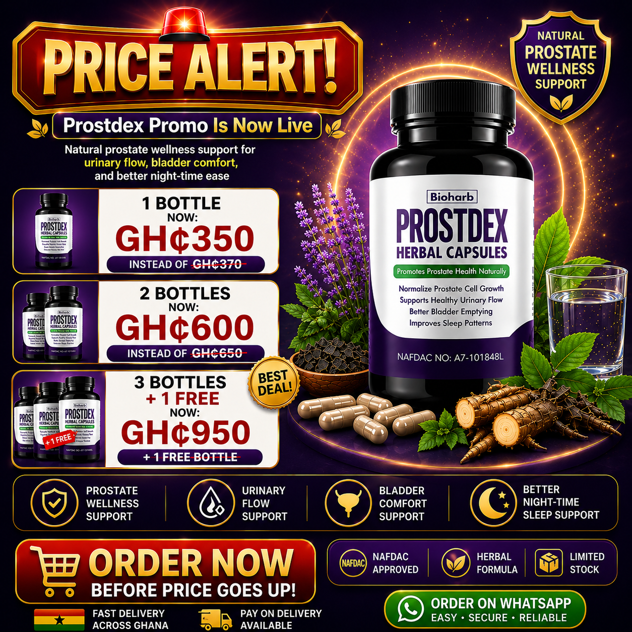 Prostate Healthcare Facebook ad: ππ% ππππππππ πππππ + π
πππβ¦