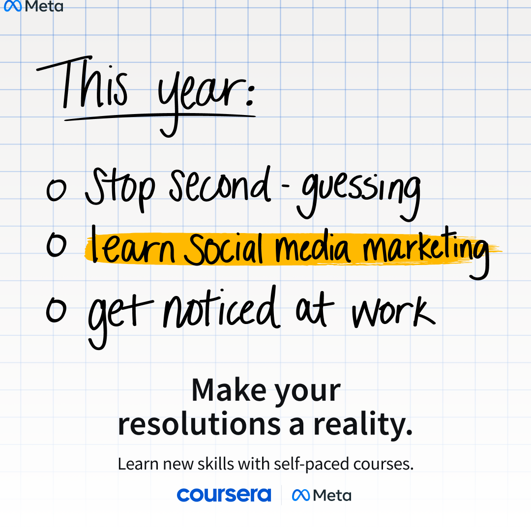 Coursera Facebook ad