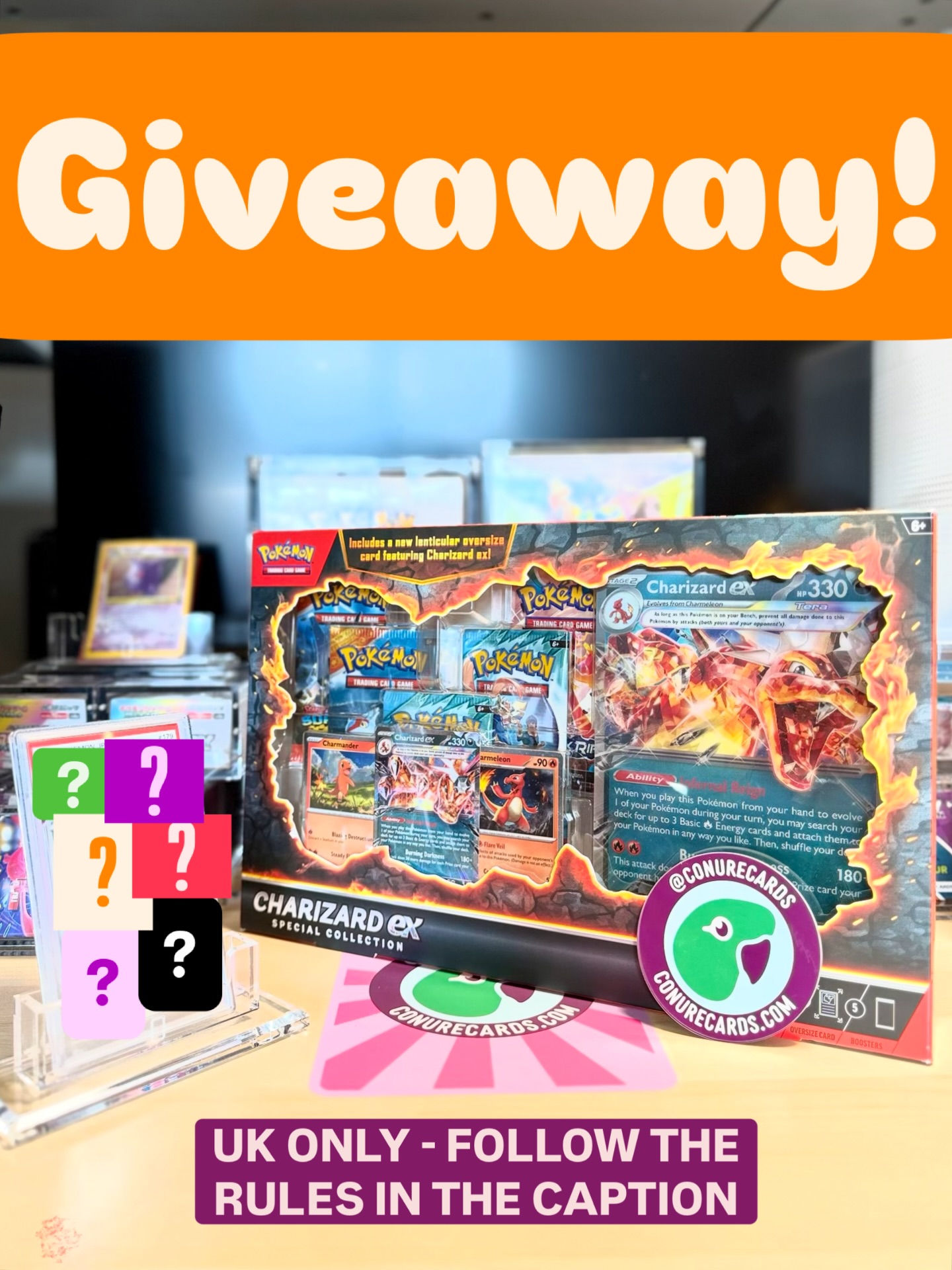 Conure Cards Facebook ad: UK Giveaway (16+)