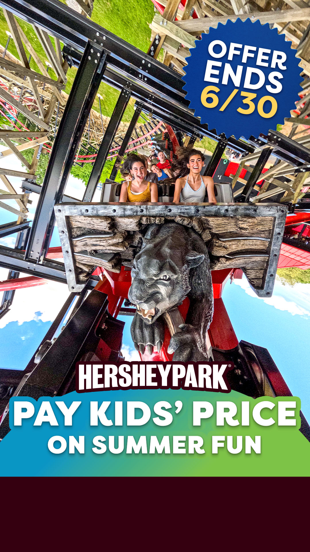 Hersheypark Facebook ad