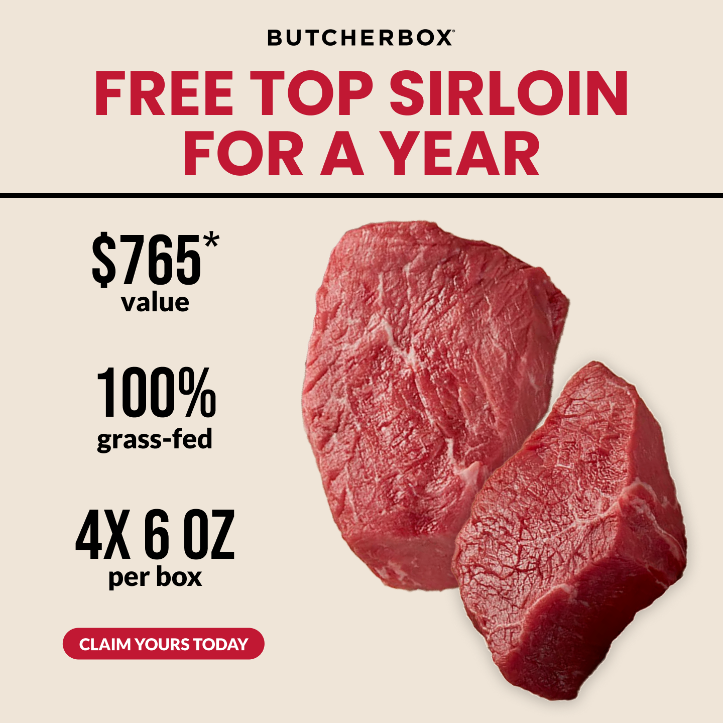 ButcherBox Facebook ad