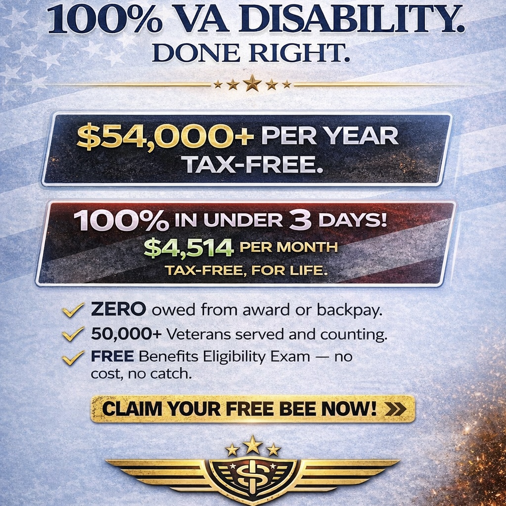 Veterans Benefits Evaluations Facebook ad