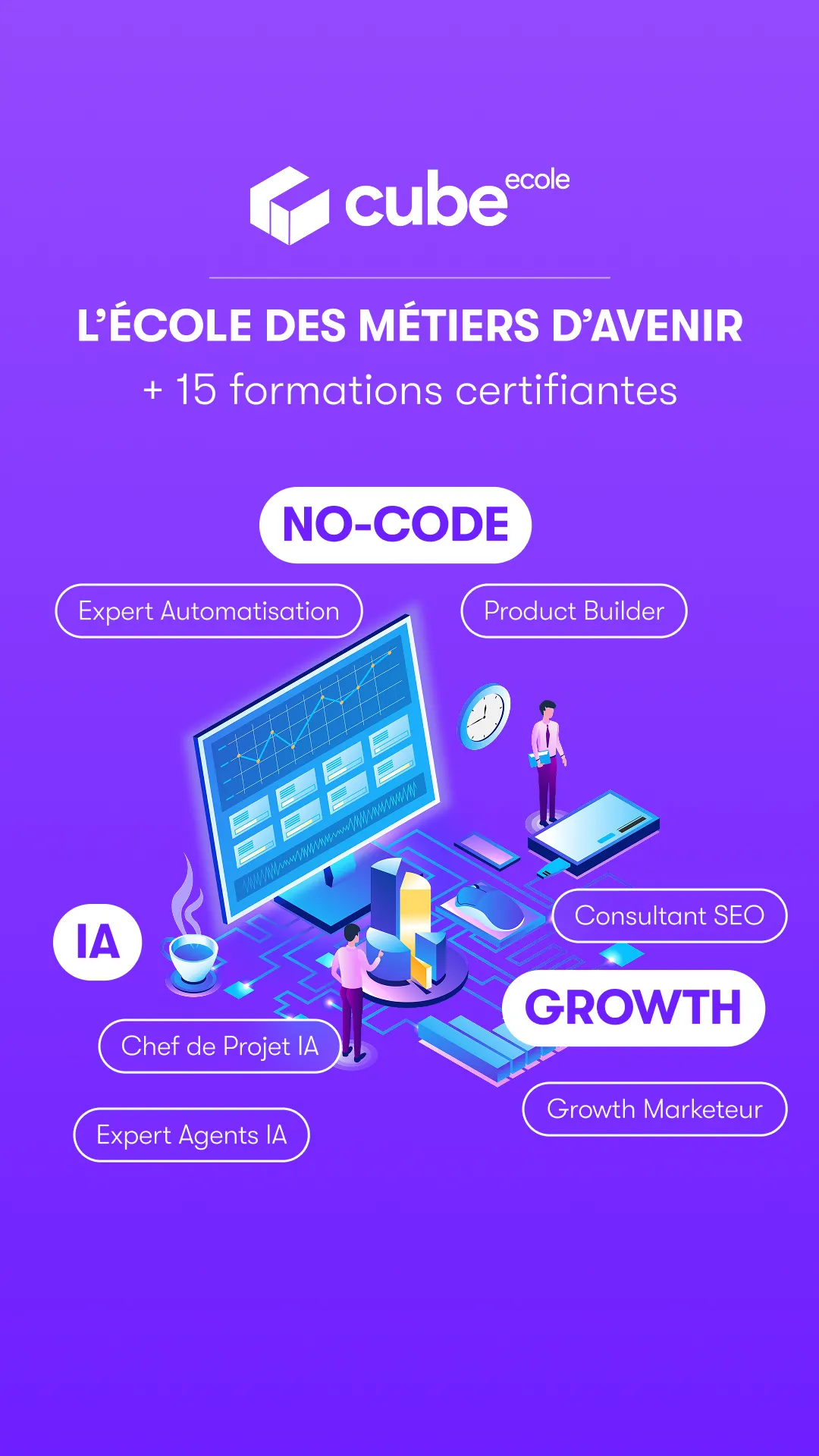 École Cube Facebook ad