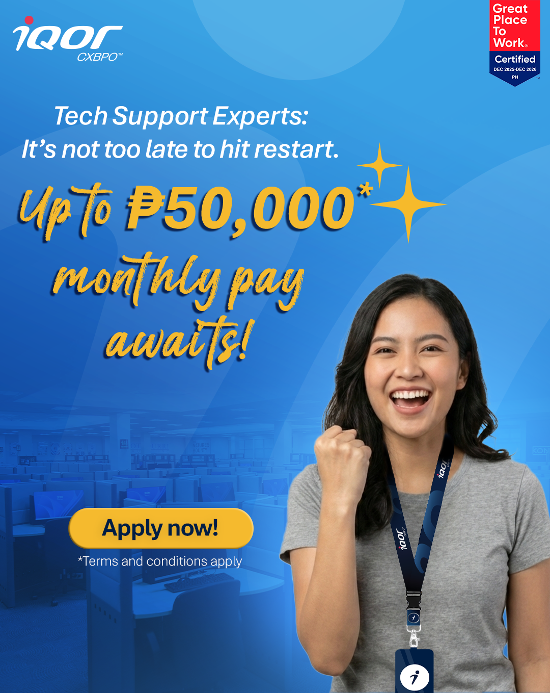 iQor Philippines Facebook ad