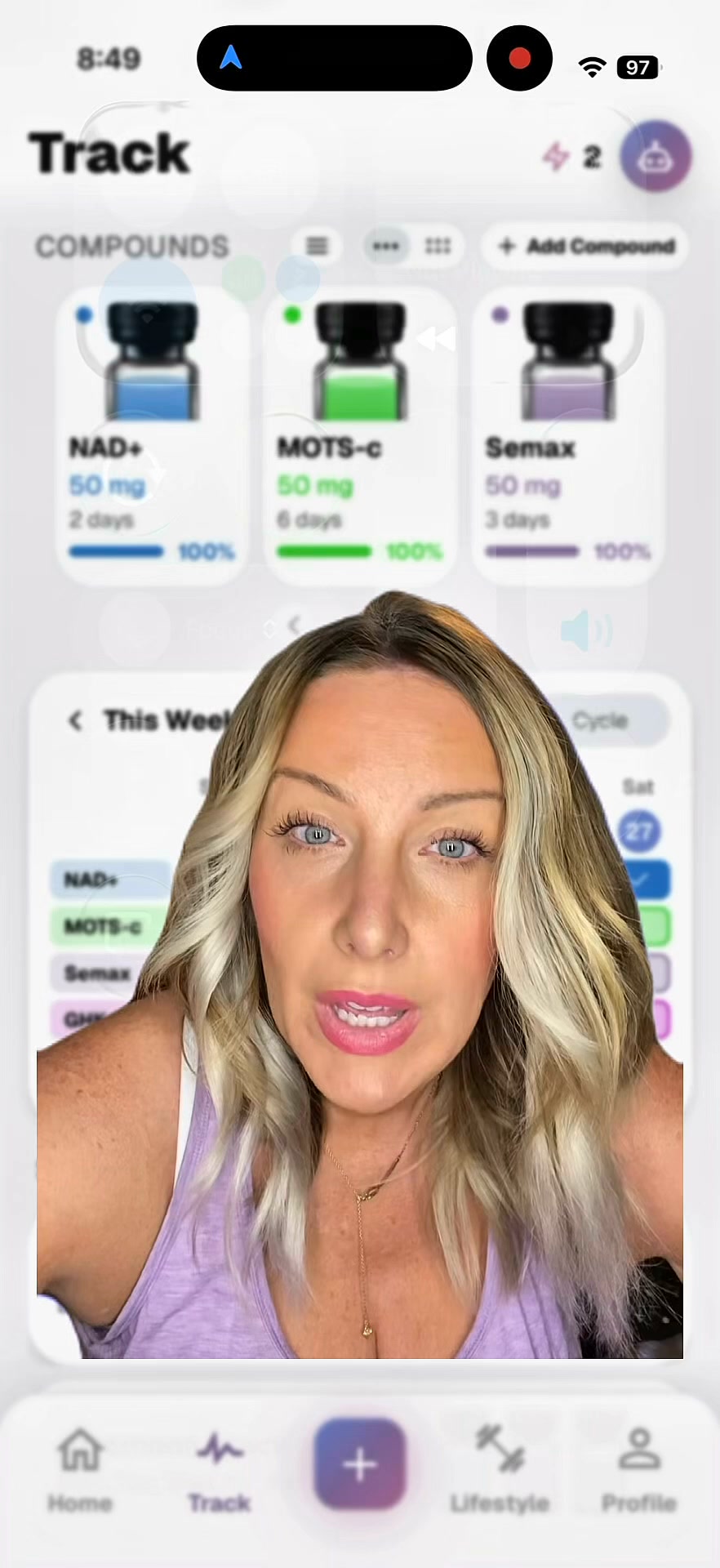 Pep AI Facebook ad: The #1 Peptide Tracking App