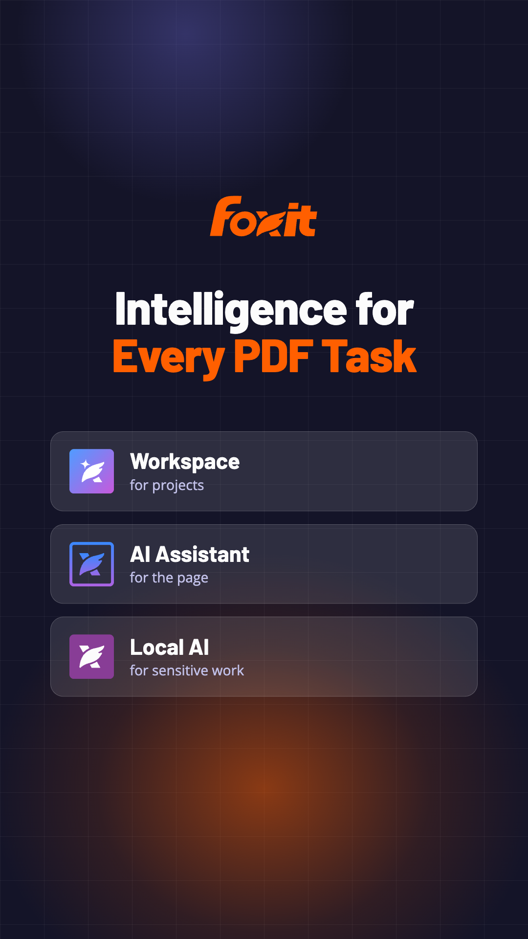 Foxit Facebook ad: Introducing Foxit AI