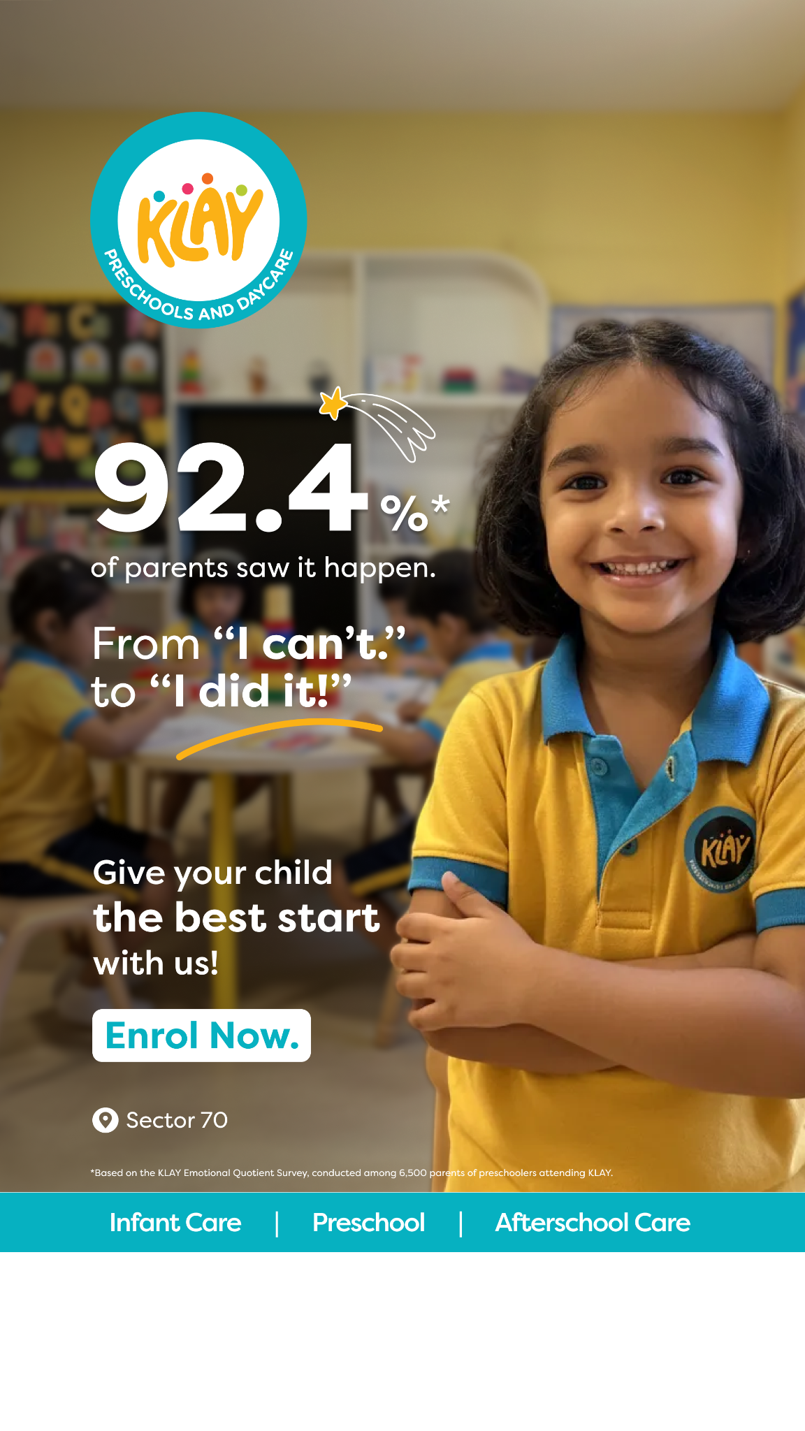 KLAY Preschools and Daycare Facebook ad