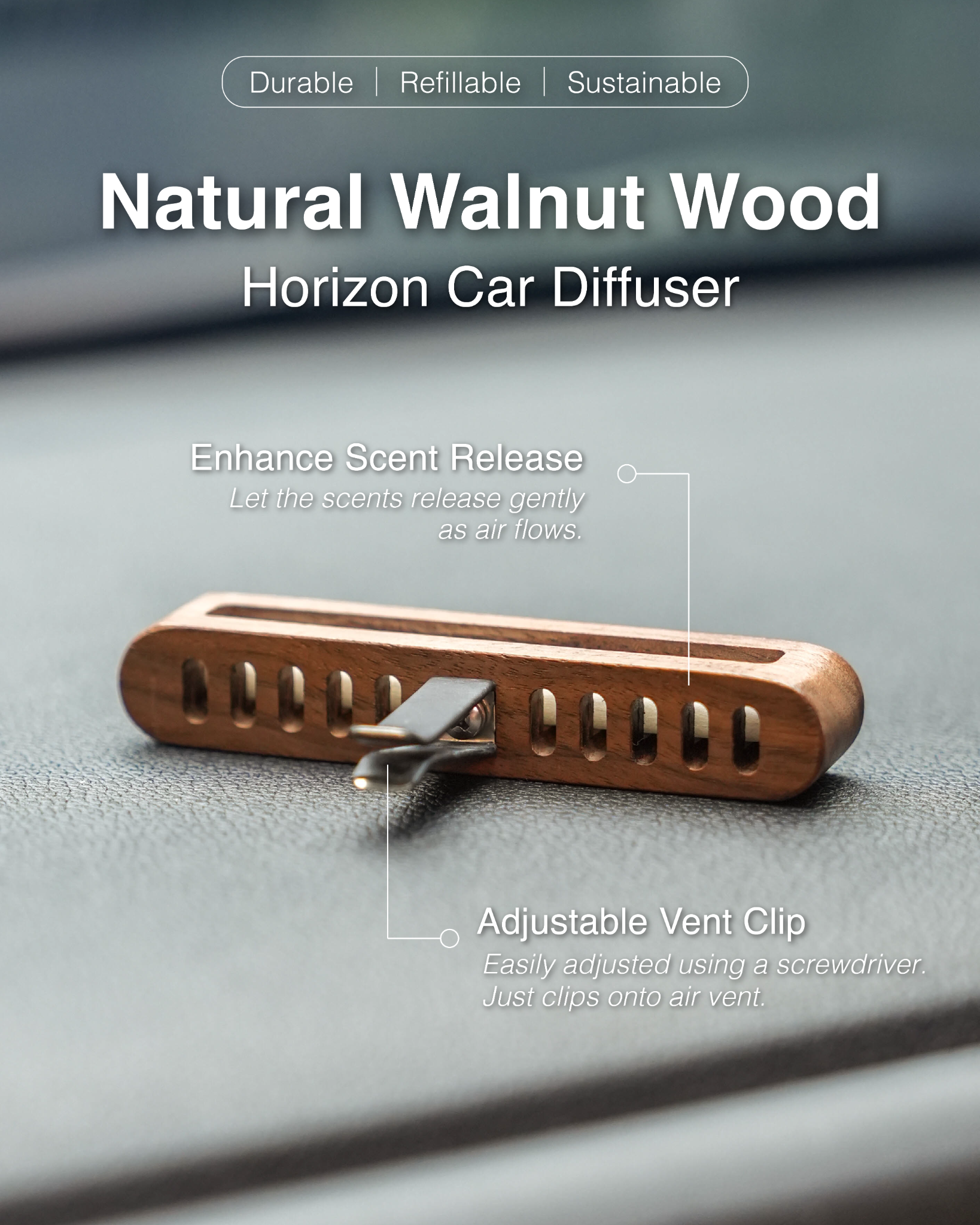 Greenology Malaysia Facebook ad: Wood. Scent. Calm.