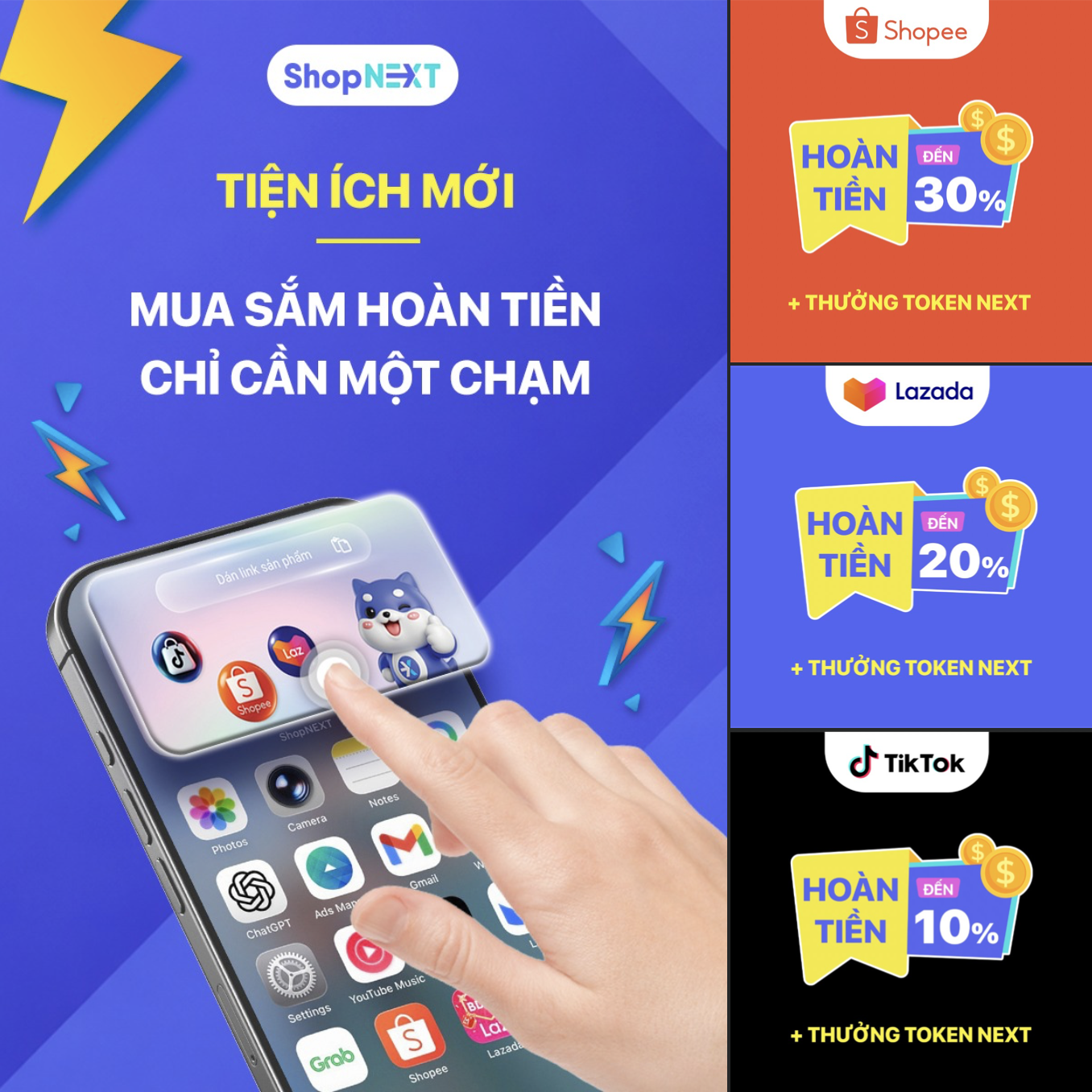 ShopNEXT - Shop To Earn Facebook ad: Dùng thử MIỄN PHÍ ngay!