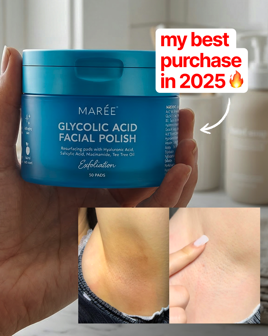 Marée USA Facebook ad: Professional Skin Reset, At Home
